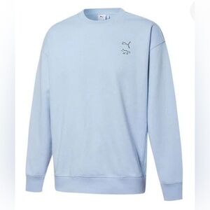 Puma x Maison Kitsuné Light Blue Crewneck Sweatshirt